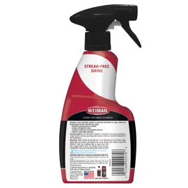 Weiman Glass Cooktop Cleaner & Polish For Daily Use on Ceramic, Induction Stove Top, Removes Grease & Oily Residue, Streak Free Shine, 12 oz, 2 Pack, Micro Fiber Buffing Towel