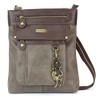 Chala GEMINI Crossbody Faux Leather Gift Messenger Bag, Slim Cat,