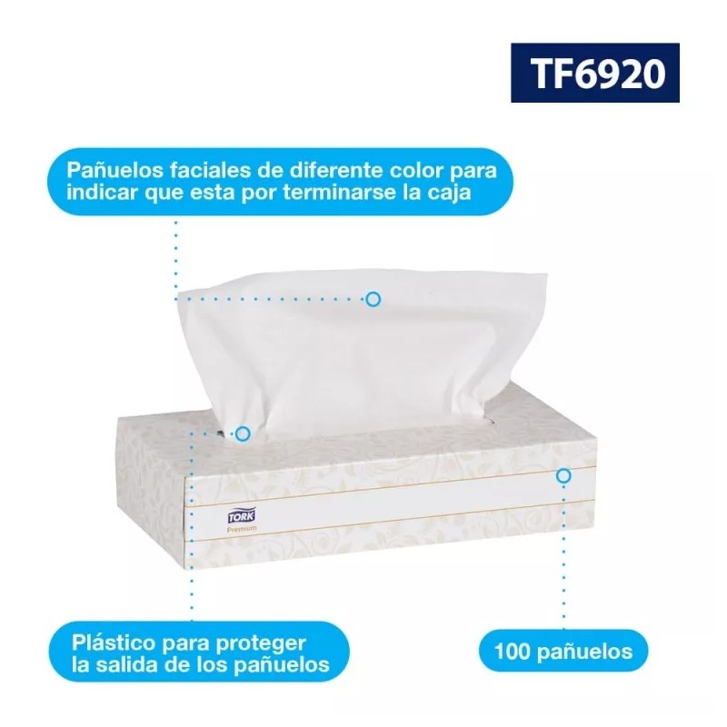 Tork Pañuelos Faciales Extra Suaves Premium 30paq 100hjs C/u
