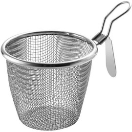 Stainless Steel Pasta Basket, Mesh Spider Food Dumpling Noodle Strainer, Fine Mesh Strainer with Handle, Food Strainers