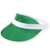 noTrash2003 Sunvisor Sonnenblende Retro Look Transparentes PVC-Visier UV-Schutz Verstellbares Stirnband
