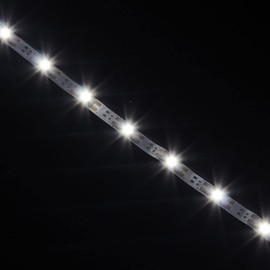 WOWLED 2M USB 5V White LED Strip Light Non-Waterproof USB Powered TV PC Back Mood Lighting, IP20 Cupboard Cabinet White Strip Light