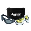 Global Vision Quikchange Motorcycle Sunglasses Padded Frame with 3 Interchangeable