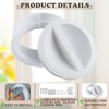 Innconee 1 Set White Dual Size Wall Mount Connector for