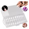 Dolores Caja 240 Uds Tip Uña Postiza Stiletto Natural Transparente
