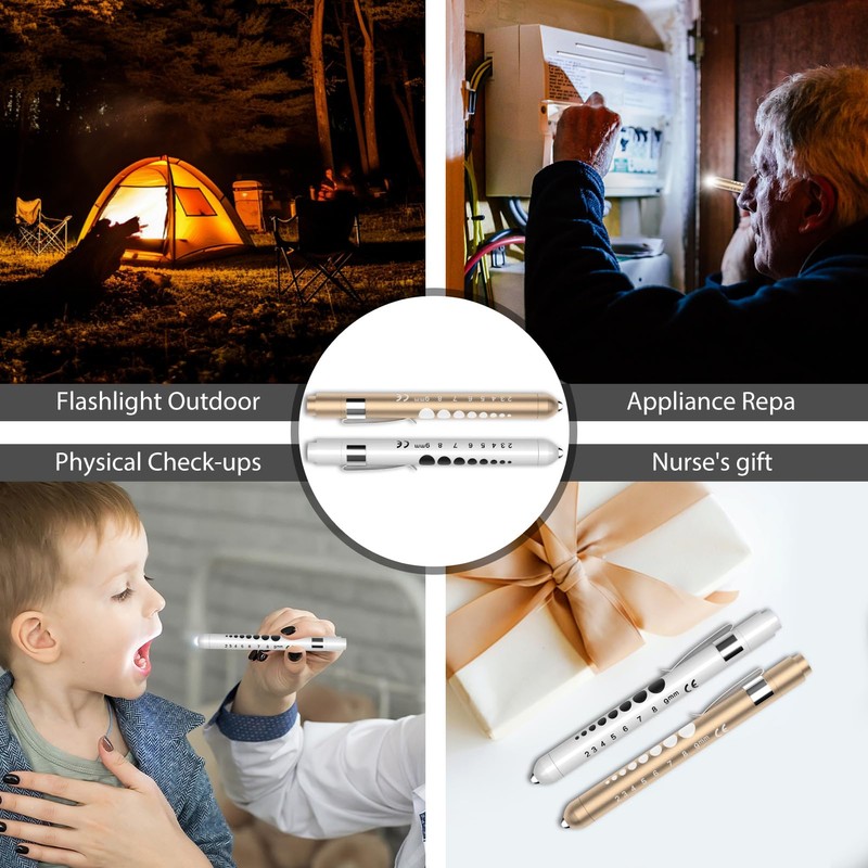 RISEMART Pupil Light, Diagnostic Light, Nurse Emergency Service Accessories with
