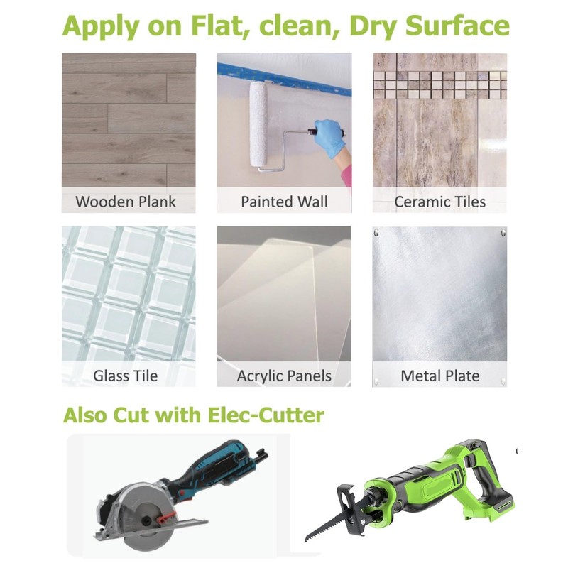 Decopus Subway Tile Peel and Stick (Stone Composite) Backsplash for