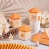 BENECREAT 30PCS Castle House Shaped Gift Boxes, 3.3x3x3.7 inch Dark
