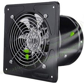 Exhaust Fan, CABINA HOME 6 inch Silent Through-the-Wall Extractor Exhaust Ventilation Fan for Kitchen, Bathroom, Toilets, Bedroom, Living room, Shopping mall, and Office, 110V