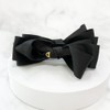 (3 types) Burnaby silk layered ribbon banana pin black 8cm