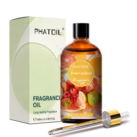 PHATOIL Fruit Carnival Fragrance Oils for Aromatherapy, 3.38FL.OZ Diffuser Oils for Home, Perfect for Aromatherapy, Humidifiers, Yoga, DIY Candle and Soap Making - 100ml