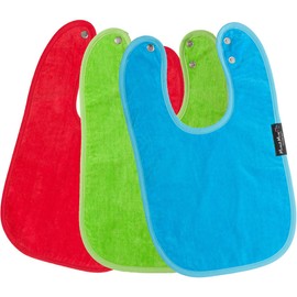 Mum2Mum Standard Wonder Bib Multipack in Red/Lime/Teal