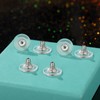 12mm Big Earring Backs, 925 Sterling Silver Locking Earring Backs