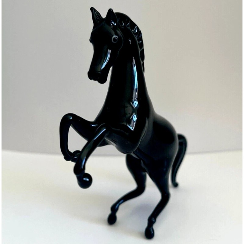 Murano Glass, 4 1/2 inches, Handcrafted Unique Standing Arabian Horse