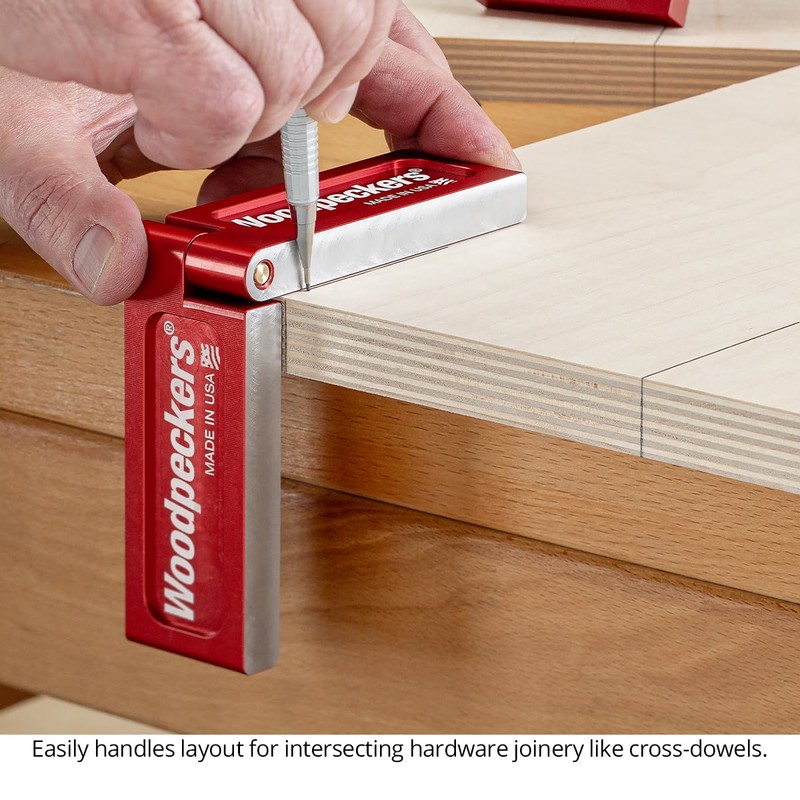 Woodpeckers Folding Saddle Square, Mini Size, Transfer Layout Lines Around