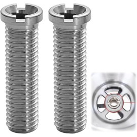 GUOYOU 2 Pieces Hollow Screw Sink M12 x 45mm Kitchen Sinks Strainer Screw Stainless Extended Bolt for Kitchen Sink Basket Strainer Drain Valve