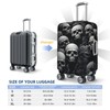 DJYQBFA Skull Luggage Cover Washable Elastic Suitcase Cover Anti-Scratch Skeleton