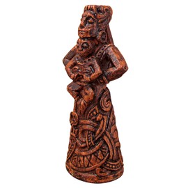 Norse Goddess of The Hearth Frigga Figurine - Wood Finish