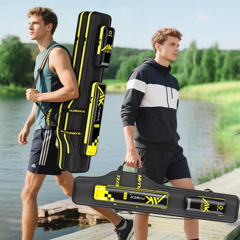 yuzhiyuan Fishing Rod Case & Bag Triple-Layer - 1680D Oxford,