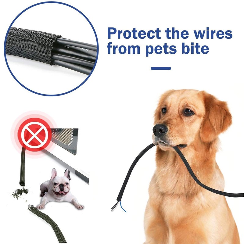 10ft - 1/2 inch Cord Protector Wire Loom Tubing Cable