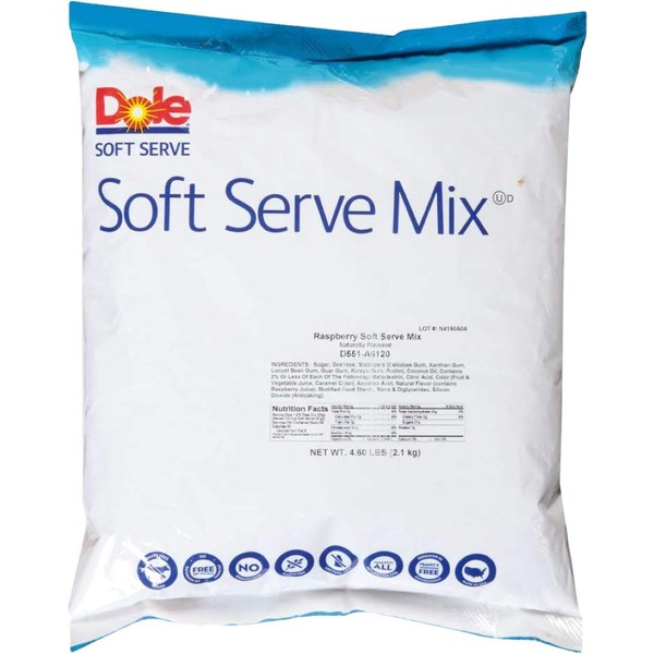 Dole Soft Serve Mix, Raspberry, 4.60 Pound