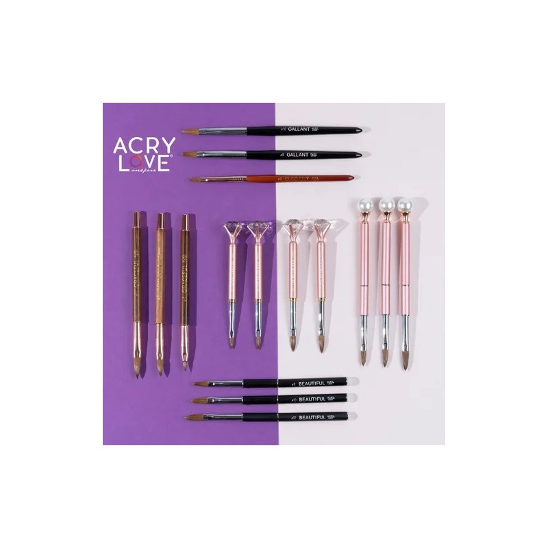 Pincel Para Uñas Nº 8 Acry Love Debonair X Unidad