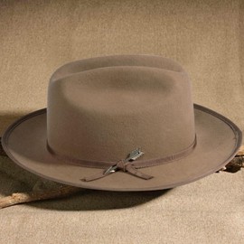 Open Road Hat Cowboy Fedora Hat Pure Wool Felt Hat Vintage Rancher Hat Airway Vented Panama Hats for Men Women