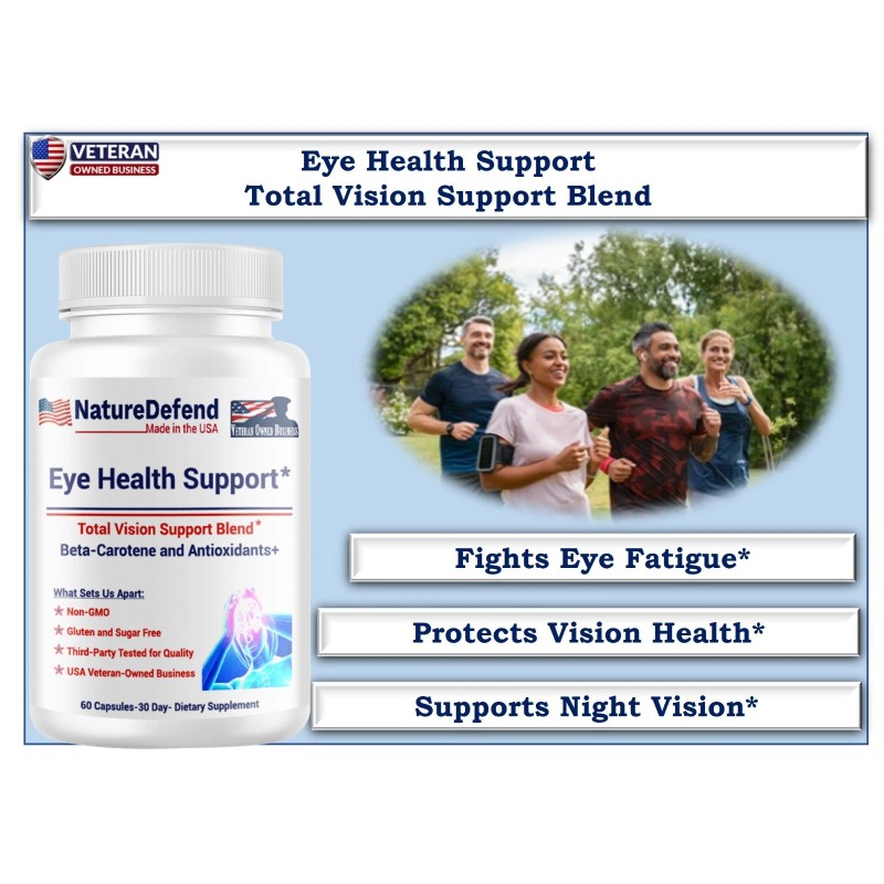 NatureDefend Eye Health Support – Vision Blend – USA Made