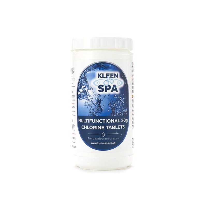 Kleen Spa Multifunctional 20g Chlorine Tablets for Hot Tub Spas
