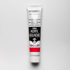 Turner Colour Works Acryl Gouache Artist Acrylic Paint - Single 20 ml Tube - Chinese Red