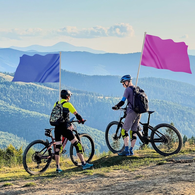 PATIKIL 8.2ft Telescopic Flag Pole, Stainless Steel Telescoping Handheld Portable