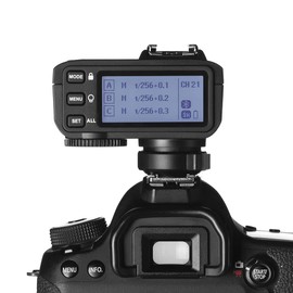 Godox X2T-C TTL 2.4G Wireless Flash Trigger for Canon, Bluetooth Connection, 1/8000s HSS, TCM Function, 5 Separate Group Buttons, 3 Function Buttons for Quick Setting for Canon Camera