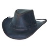 Bullhide Hilltop - Leather Cowboy Hat (Chocolate, Small)