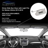 Nakuuly Left Driver Side Sun Visor Gray with Light, Without