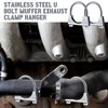 Datanly 4 Pcs 2-1/2" Exhaust Clamp Heavy Duty U-bolt Exhaust
