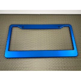 Special Edition Anodized Aluminum CAR License Plate Frames - Blue