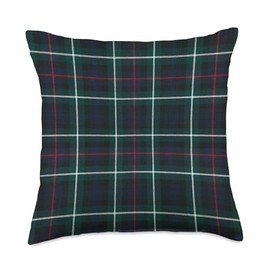 Scottish Clan Mackenzie Modern Tartan Family Plaid Throw Pillow