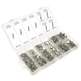 Stainless Steel Tapping Screws Assortment / Wood Screws Stainless Steel Screws Full Thread Universal Screw Diameter 2.9 mm to 3.9 mm Length 16 to 32 mm PH Phillips Screws 420 Pieces