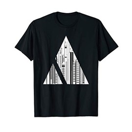 New York Skyline Souvenir Geometric Triangle Gift T-Shirt