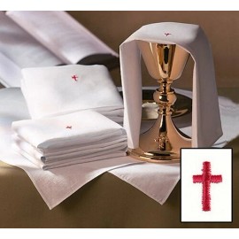 RED CROSS CORPORALS + 12 PCS + 100% COTTON + ALTAR LINENS
