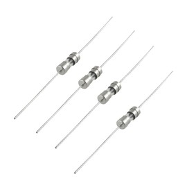 sourcingmap 10Pcs 250V 5A Through Hole 3.6 X 10mm Fast Acting Axial Glass Fuse