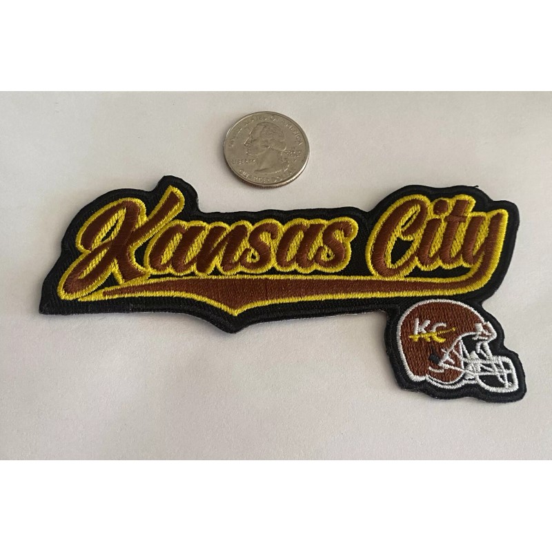 Kansas City Chiefs vintage embroidered iron on patch Approx 5”x