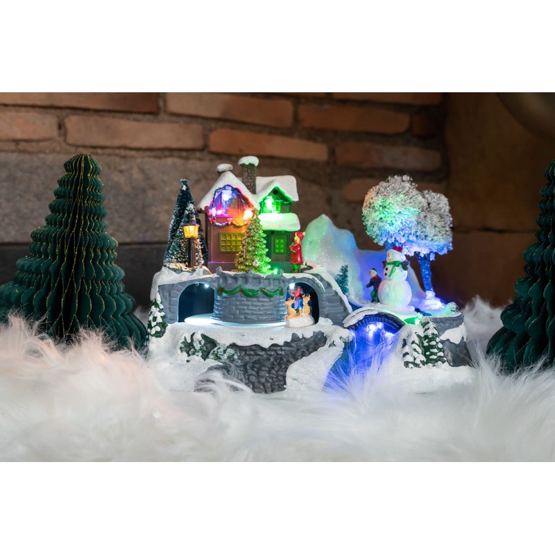 Santa Louisa Light-Up Christmas Village