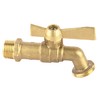 Boutt 2180330 R15P 1/4 Turn Garden Lever Tap Brass 15