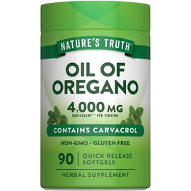 Natures Truth Suplemento de Aceite de Orégano - 3,000 mg por cada 2 cápsulas - 90 cápsulas para dos meses                                             
