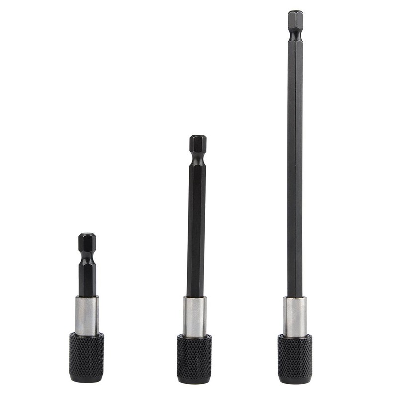 TIMESETL 3Pcs Drill Bit Extender, 1/4 Inch Hex Shank Quick