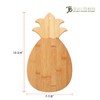Totally Bamboo Pineapple Shaped Bamboo Wood Cutting Board and Charcuterie