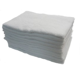 10 Pack Long Towels (White)