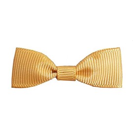 Balsa Circle 50 Gold 1.5" Pre Tied Grosgrain Polyester Mini Ribbon Bows - Gift Wrapping DIY Wedding Birthday Decorations Supplies