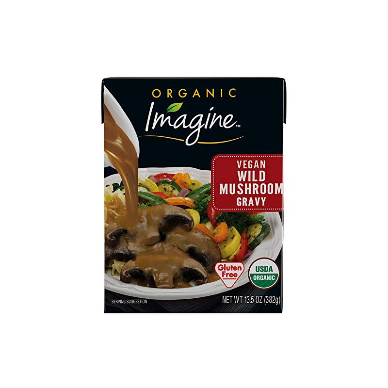 Imagine Organic Gravy, Vegan Wild Mushroom, 13.5 Oz (Pack of